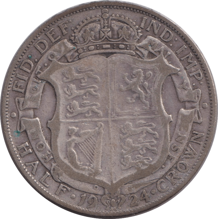 1924 HALFCROWN ( NF ) - HALFCROWN - Cambridgeshire Coins