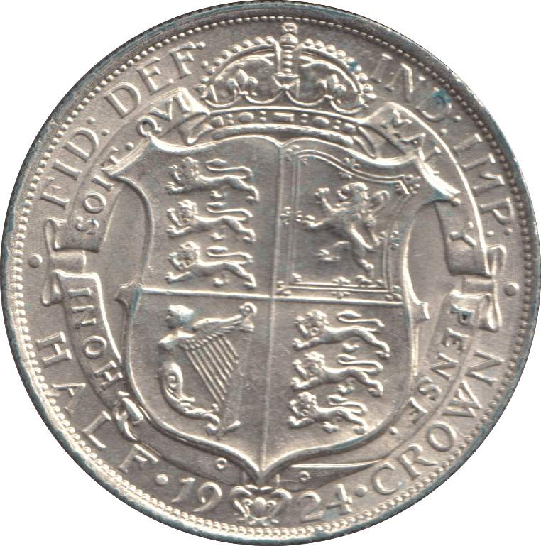 1924 HALFCROWN ( UNC ) - HALFCROWN - Cambridgeshire Coins