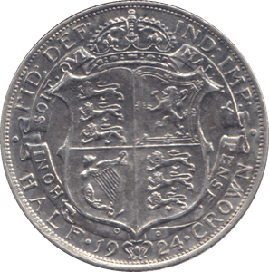 1924 HALFCROWN ( VF ) - HALFCROWN - Cambridgeshire Coins