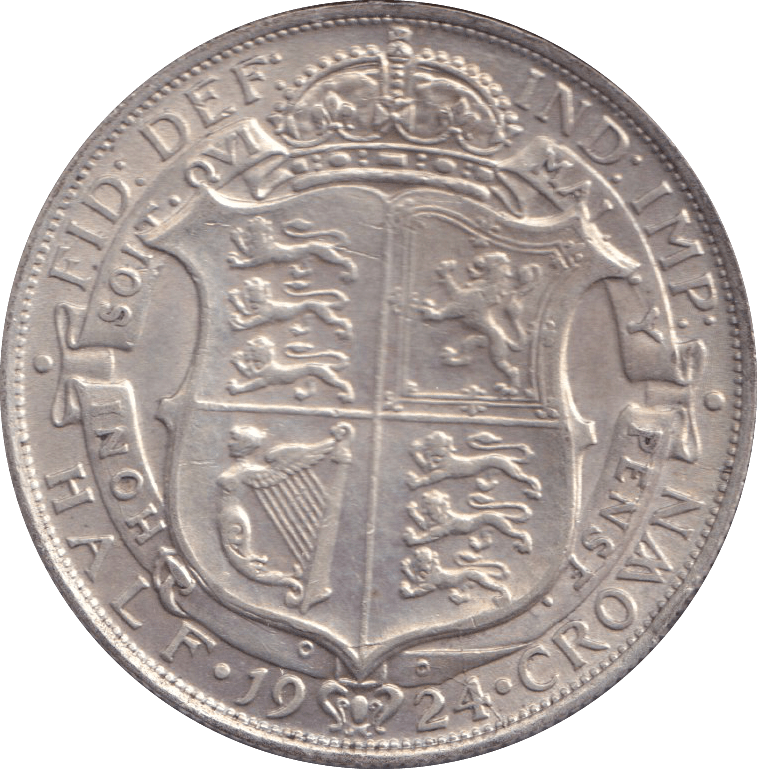 1924 HALFCROWN ( VF ) - HALFCROWN - Cambridgeshire Coins