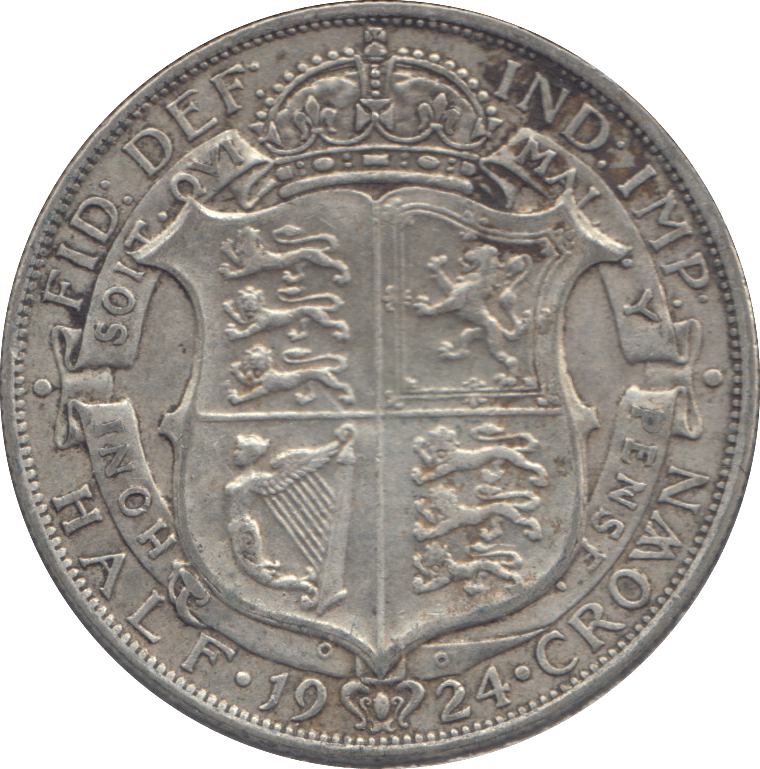 1924 HALFCROWN ( VF ) - HALFCROWN - Cambridgeshire Coins