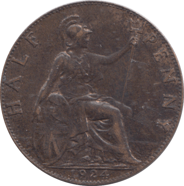 1924 HALFPENNY ( AUNC ) - HALFPENNY - Cambridgeshire Coins