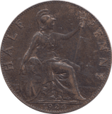 1924 HALFPENNY ( AUNC ) - HALFPENNY - Cambridgeshire Coins