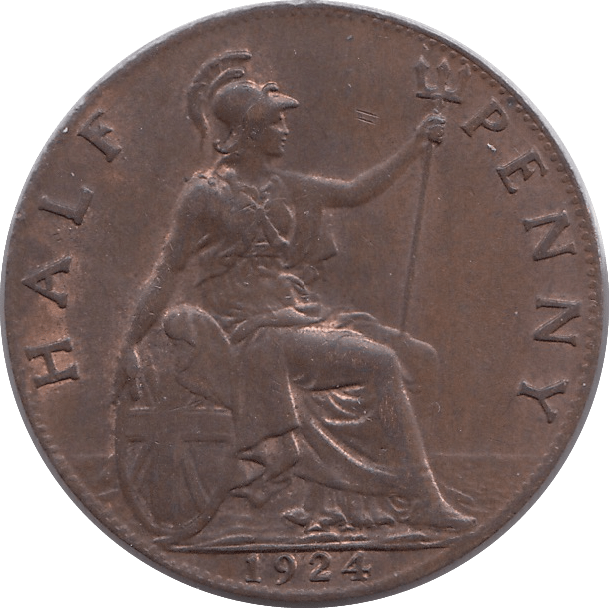 1924 HALFPENNY ( UNC ) - HALFPENNY - Cambridgeshire Coins