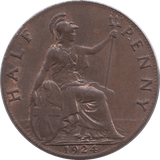 1924 HALFPENNY ( UNC ) - HALFPENNY - Cambridgeshire Coins