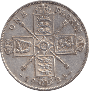 1924 ONE FLORIN ( VF ) - WORLD COINS - Cambridgeshire Coins