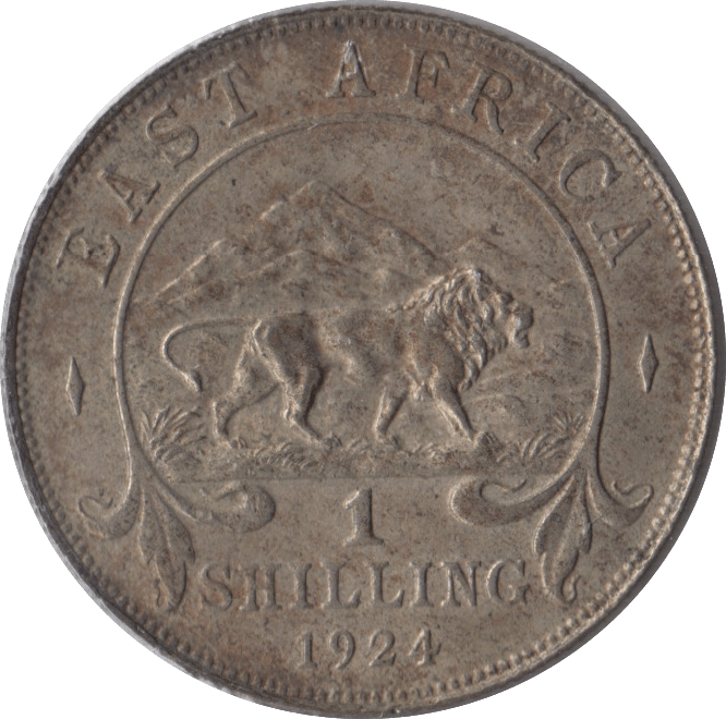 1924 SHILLING EAST AFRICA - SILVER WORLD COINS - Cambridgeshire Coins
