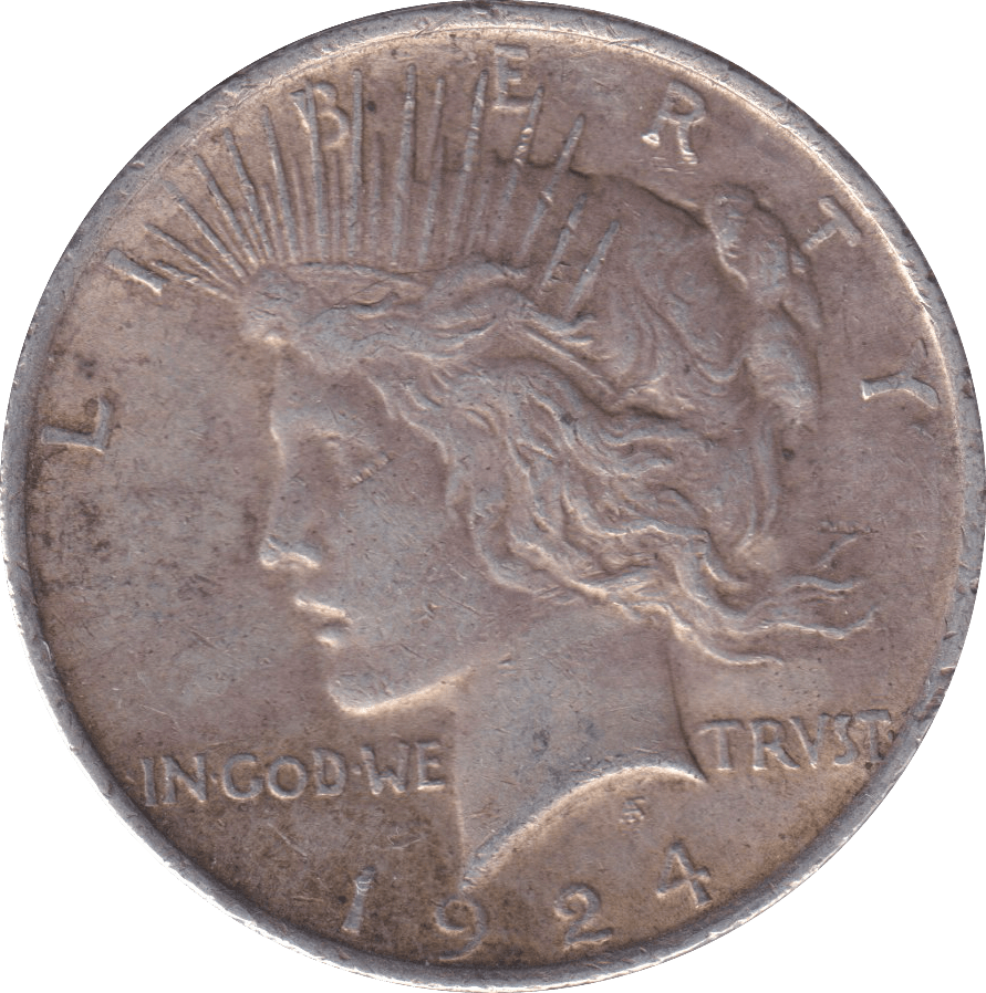 1924 SILVER DOLLAR USA - SILVER WORLD COINS - Cambridgeshire Coins