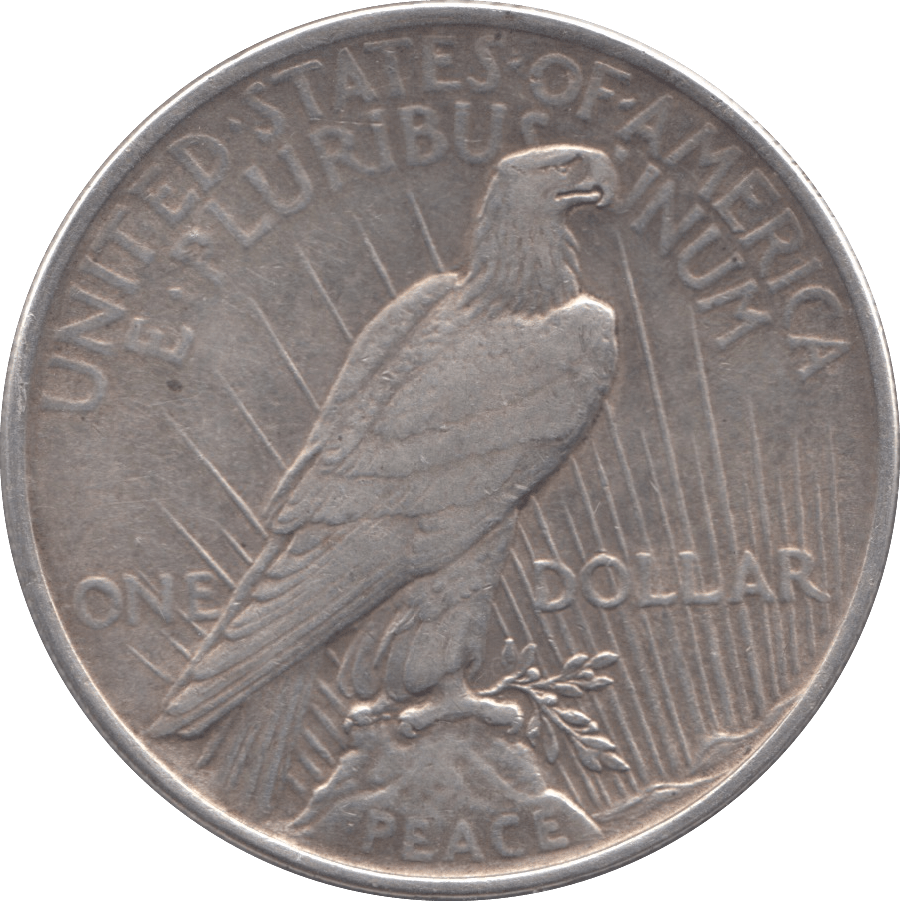 1924 SILVER PEACE DOLLAR PHILADELPHIA MINT - SILVER WORLD COINS - Cambridgeshire Coins