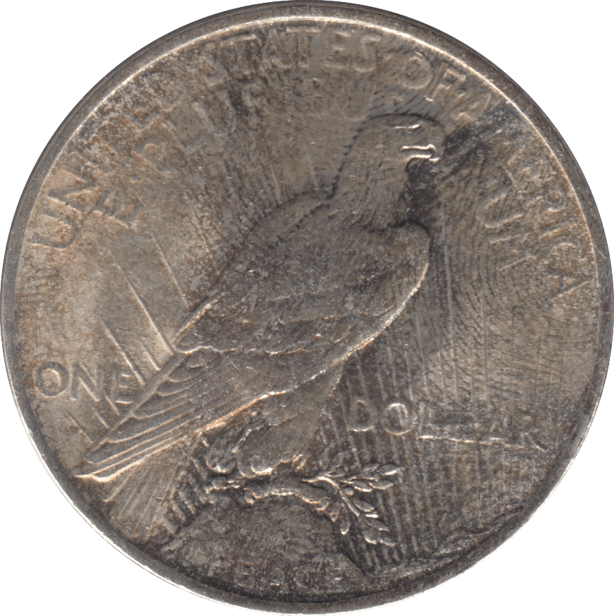 1924 SILVER PEACE DOLLAR PHILADELPHIA MINT - SILVER WORLD COINS - Cambridgeshire Coins