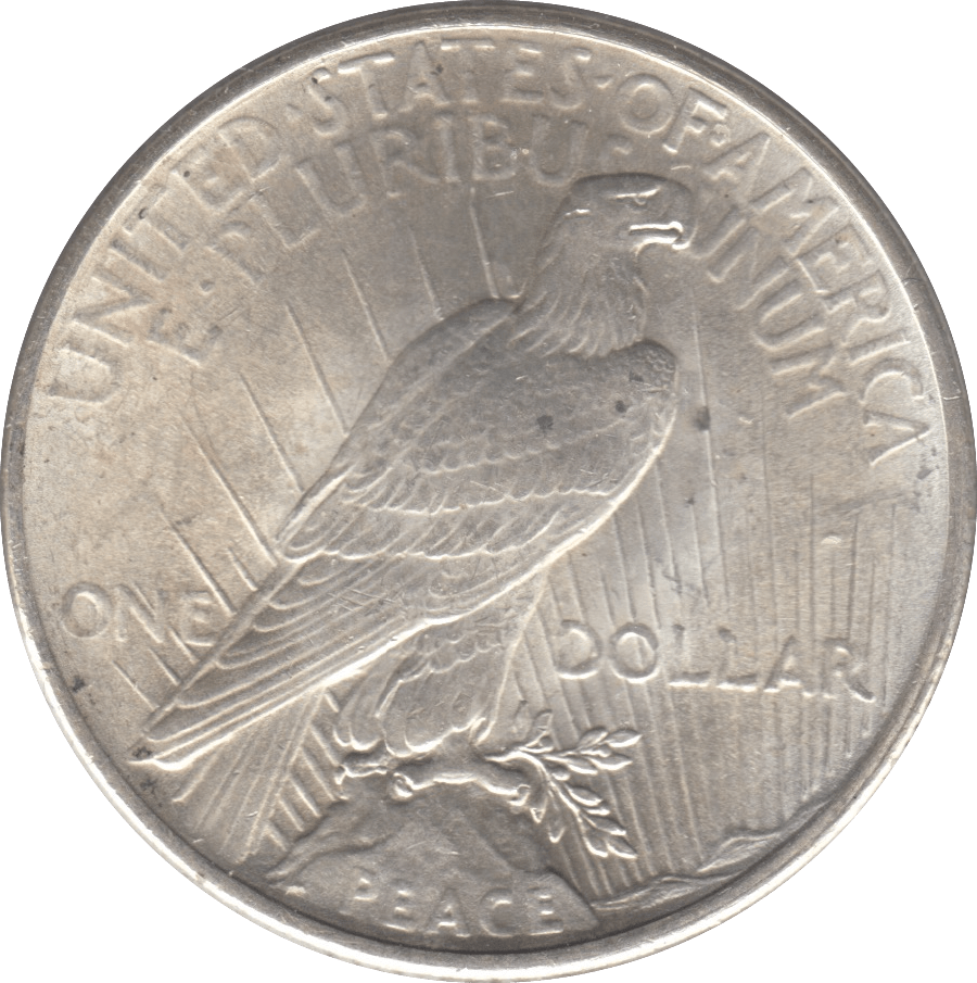 1924 SILVER PEACE DOLLAR PHILADELPHIA MINT - SILVER WORLD COINS - Cambridgeshire Coins