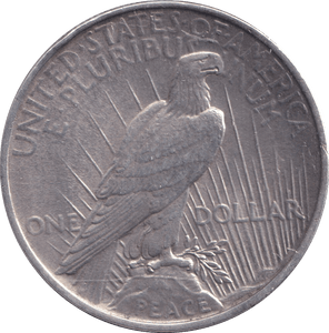 1924 SILVER PEACE DOLLAR USA - SILVER WORLD COINS - Cambridgeshire Coins