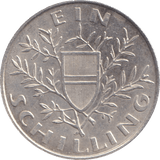 1924 SILVER SHILLING AUSTRIA - SILVER WORLD COINS - Cambridgeshire Coins