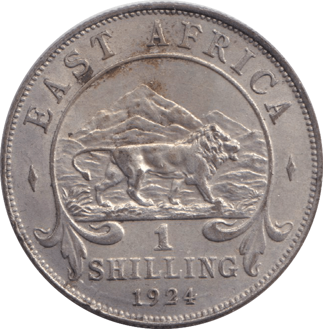 1924 SILVER SHILLING BRITISH EAST AFRICA - SILVER WORLD COINS - Cambridgeshire Coins
