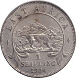 1924 SILVER SHILLING BRITISH EAST AFRICA - SILVER WORLD COINS - Cambridgeshire Coins