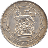 1924 SIXPENCE ( AUNC ) - Sixpence - Cambridgeshire Coins