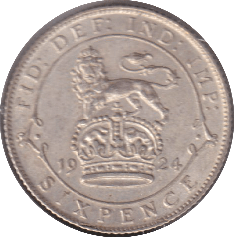 1924 SIXPENCE (AUNC) - SIXPENCE - Cambridgeshire Coins