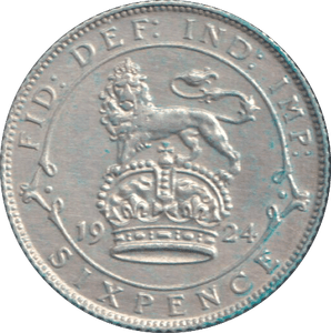 1924 SIXPENCE ( EF ) - SIXPENCE - Cambridgeshire Coins
