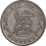 1924 SIXPENCE ( FINE ) - Cambridgeshire Coins