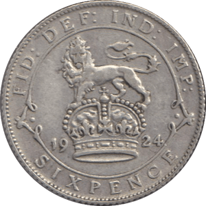 1924 SIXPENCE ( FINE ) - SIXPENCE - Cambridgeshire Coins