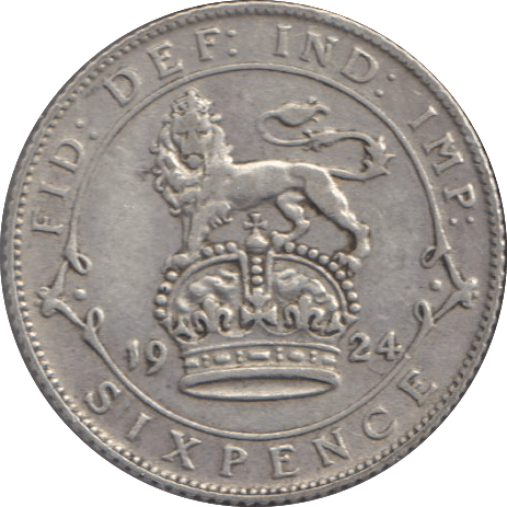 1924 SIXPENCE ( FINE ) - SIXPENCE - Cambridgeshire Coins