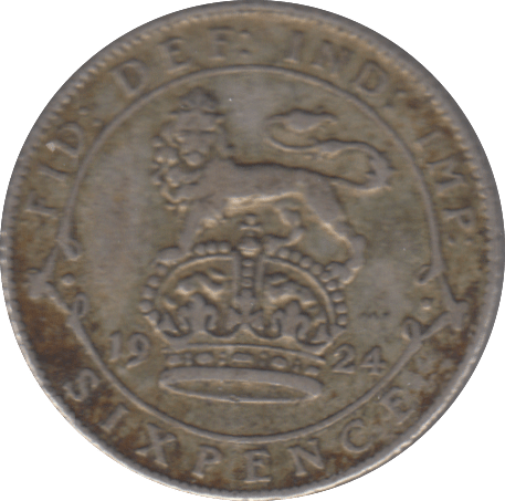 1924 SIXPENCE ( FINE ) - SIXPENCE - Cambridgeshire Coins