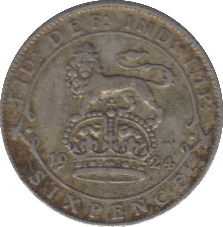 1924 SIXPENCE ( FINE ) - SIXPENCE - Cambridgeshire Coins