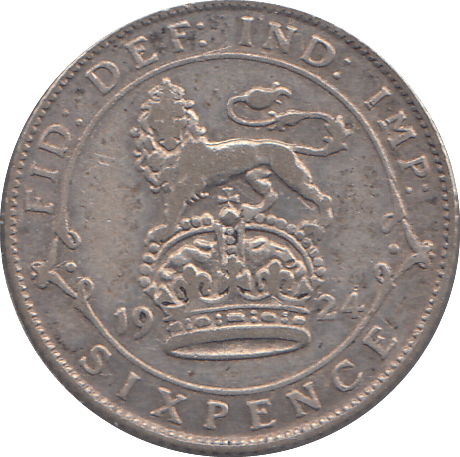 1924 SIXPENCE ( FINE ) - SIXPENCE - Cambridgeshire Coins