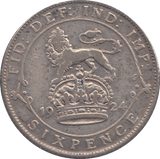 1924 SIXPENCE ( FINE ) - SIXPENCE - Cambridgeshire Coins