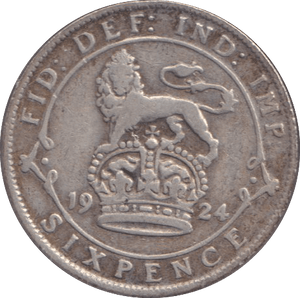 1924 SIXPENCE ( FINE ) - WORLD COINS - Cambridgeshire Coins