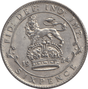 1924 SIXPENCE ( GF ) - SIXPENCE - Cambridgeshire Coins