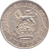 1924 SIXPENCE ( GVF ) - SIXPENCE - Cambridgeshire Coins