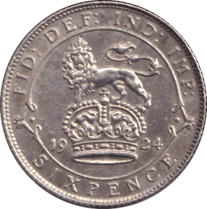1924 SIXPENCE ( GVF ) - SIXPENCE - Cambridgeshire Coins