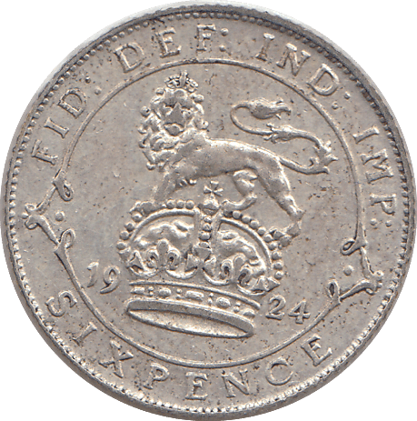 1924 SIXPENCE ( GVF ) - SIXPENCE - Cambridgeshire Coins