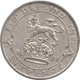 1924 SIXPENCE ( GVF ) - SIXPENCE - Cambridgeshire Coins