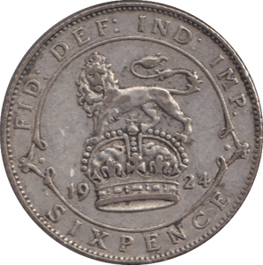 1924 SIXPENCE ( GVF ) - WORLD COINS - Cambridgeshire Coins