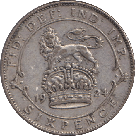 1924 SIXPENCE ( GVF ) - WORLD COINS - Cambridgeshire Coins