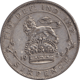 1924 SIXPENCE ( GVF ) - WORLD COINS - Cambridgeshire Coins