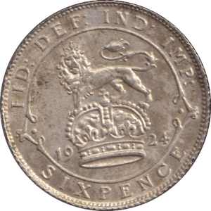 1924 SIXPENCE ( UNC ) - SIXPENCE - Cambridgeshire Coins
