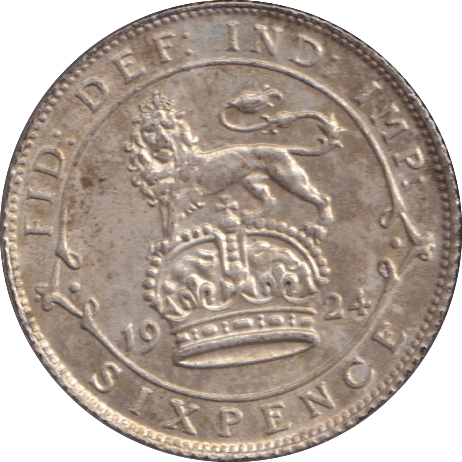 1924 SIXPENCE ( UNC ) - SIXPENCE - Cambridgeshire Coins