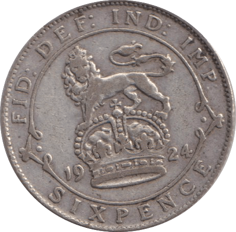 1924 SIXPENCE ( VF ) - SIXPENCE - Cambridgeshire Coins