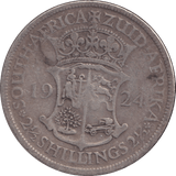 1924 SOUTH AFRICA 2 1/2 SHILLING - WORLD COINS - Cambridgeshire Coins