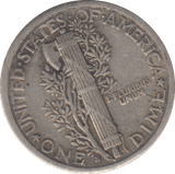 1924 USA MERCURY DIME - SILVER WORLD COINS - Cambridgeshire Coins