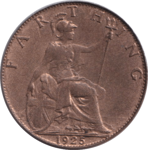 1925 FARTHING ( EF ) - FARTHING - Cambridgeshire Coins