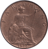 1925 FARTHING ( EF ) - FARTHING - Cambridgeshire Coins