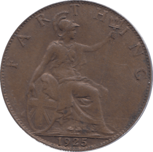 1925 FARTHING ( EF ) - FARTHING - Cambridgeshire Coins
