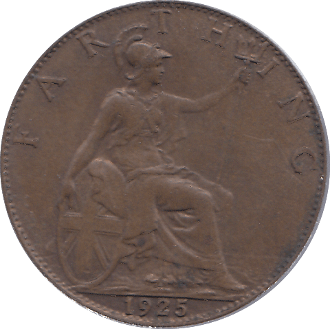 1925 FARTHING ( EF ) - FARTHING - Cambridgeshire Coins
