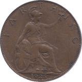 1925 FARTHING ( EF ) - FARTHING - Cambridgeshire Coins