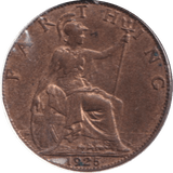 1925 FARTHING ( GVF ) - FARTHING - Cambridgeshire Coins