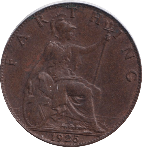1925 FARTHING ( GVF ) - FARTHING - Cambridgeshire Coins
